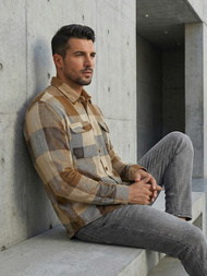 Pánská Košile Camelová OZONEE NB/MC728KZ