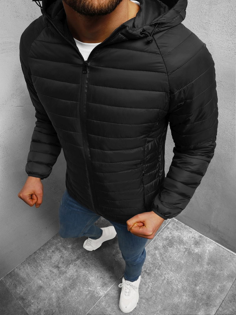 Pánská Bunda Černá OZONEE JS/HM112/1