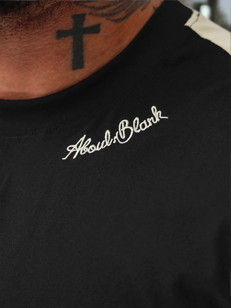 Pánské Tričko Černé OZONEE O/QQ1195