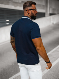 Pánské Polo Tričko Námořnická Modřá OZONEE O/DA719