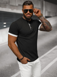 Pánské Tričko Černé OZONEE O/M011