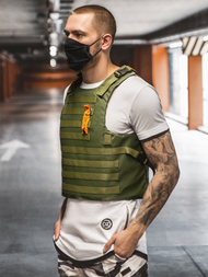 Pánská Vesta Khaki OZONEE PE/4003