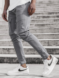 Pánské Kalhoty Jogger Šedé OZONEE A/1003