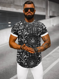 Pánské Tričko Černé OZONEE O/P1347