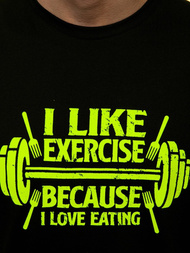 Pánské Tílko černo-žluté OZONEE MACH/M1210Z