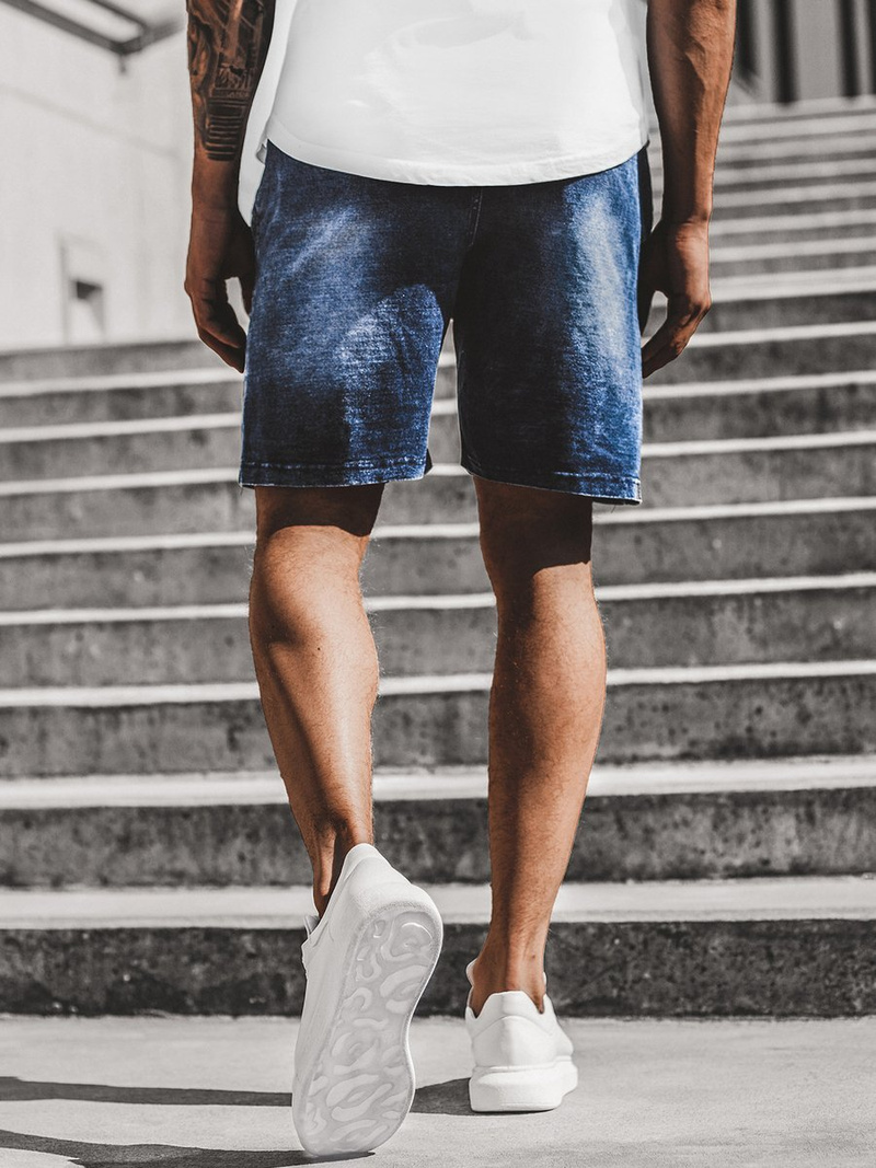 Pánské džínové kraťasy Modré OZONEE JS/KK116