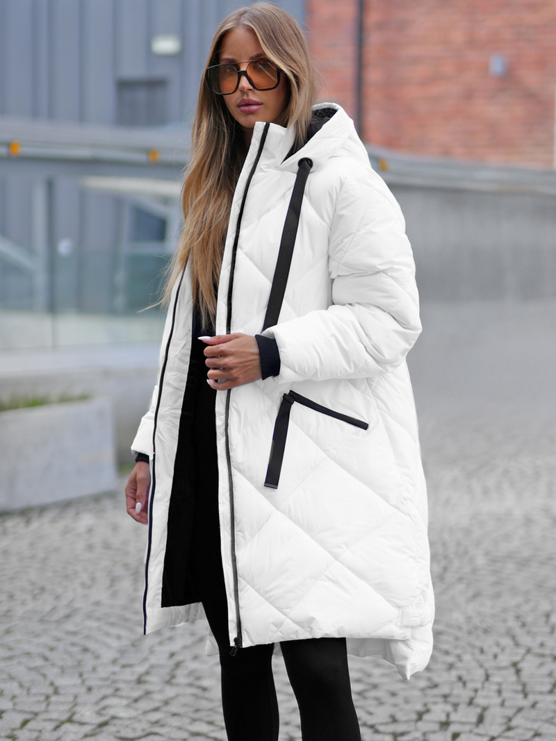 Dámská Bunda Bílá OZONEE JS/5M3168/281Z