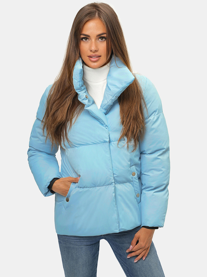 Dámská Bunda Světle-Modrá OZONEE JS/M23062/243