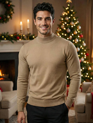 Pánský Svetr Camelový OZONEE V/V24503Z