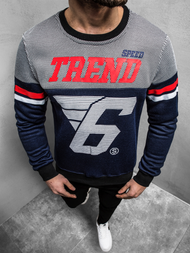 Pánská Mikina Námořnická Modřá OZONEE JS/DD752Z