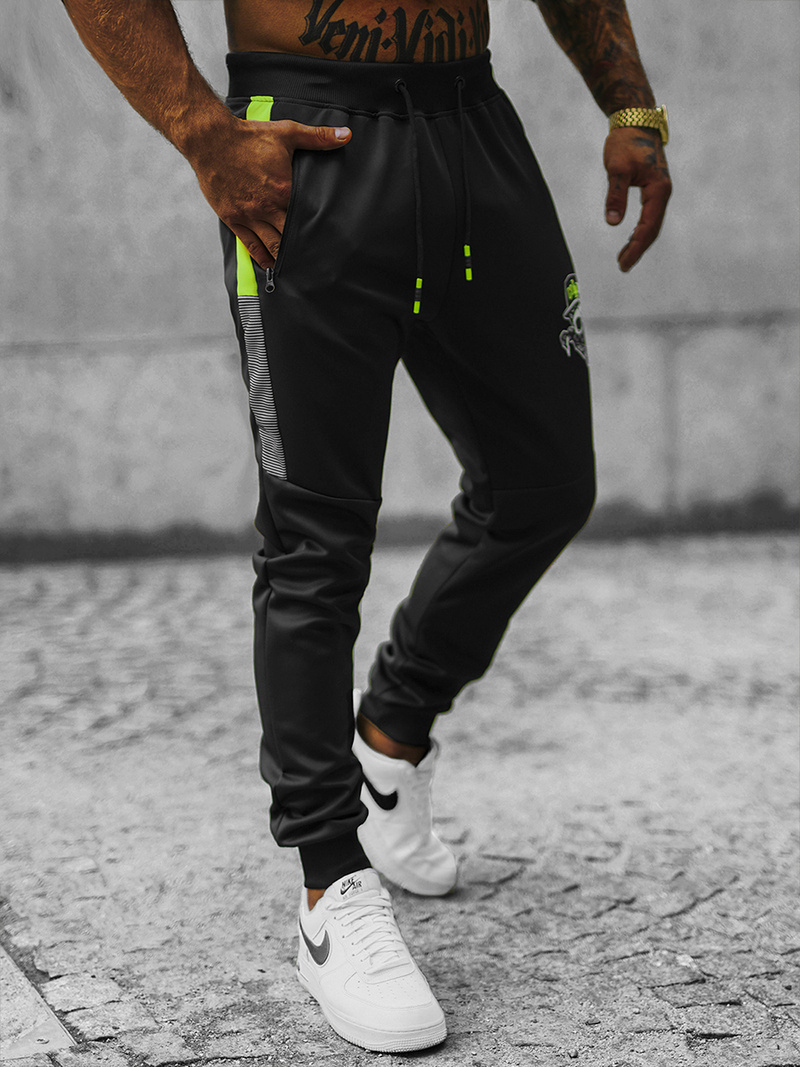 Pánské Tepláky Černé OZONEE JS/K10250Z