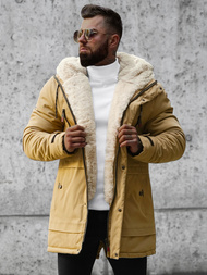 Pánská Zimní Bunda Béžová OZONEE JS/22M51/62