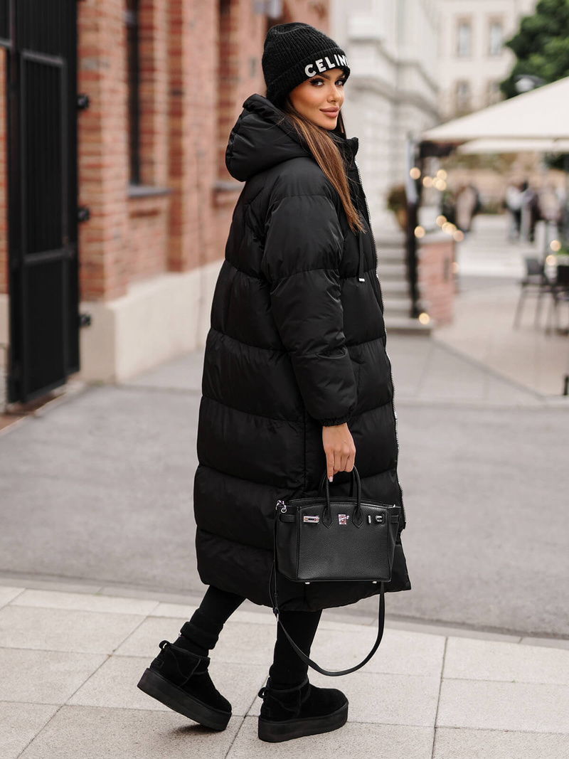 Dámská Bunda Černá OZONEE JS/5M3163/392Z