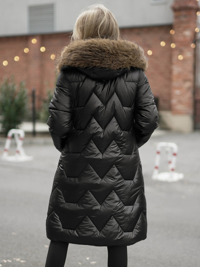 Dámská Zimní Bunda Černá OZONEE O/5M3229/392Z