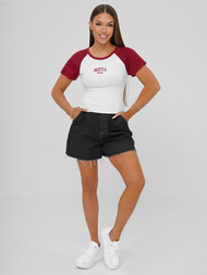 Dámské Tričko Bílo-Červené OZONEE JS/R61627