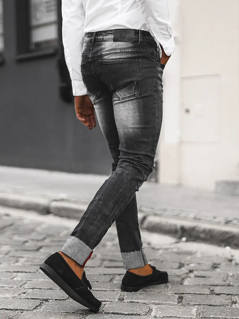 Pánské Džíny Černé OZONEE NB/MP0126N