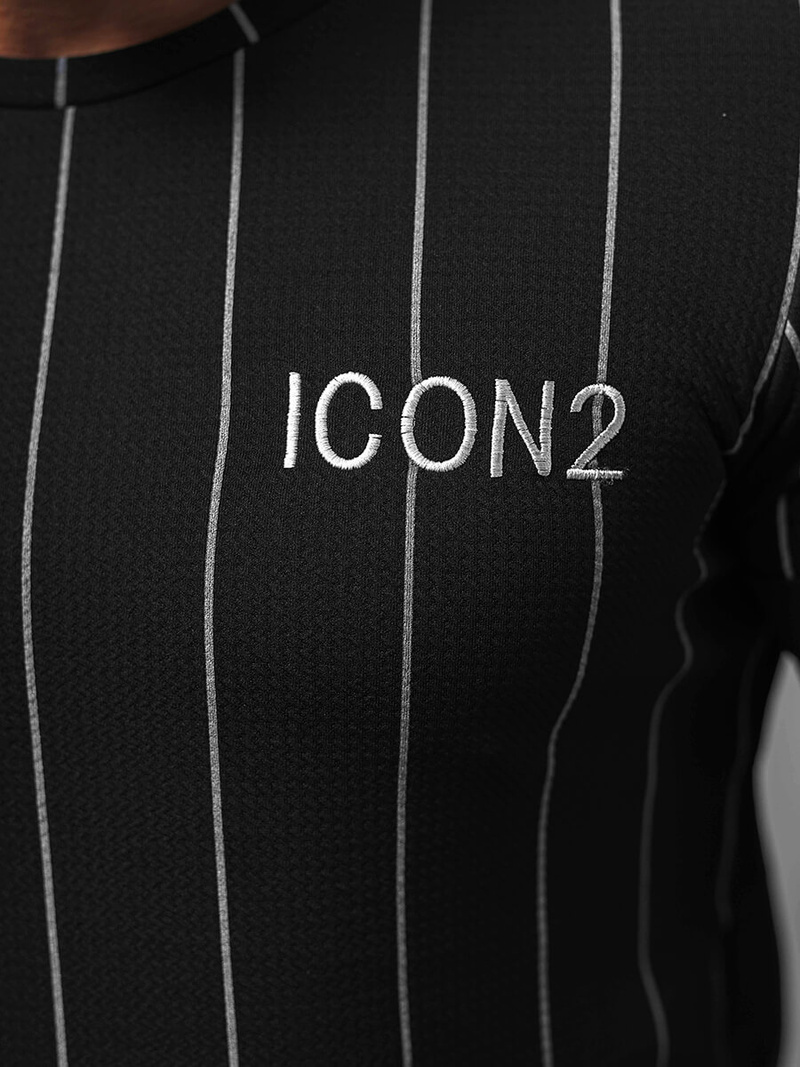 Pánské Tričko Černé OZONEE O/P1116