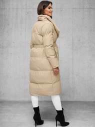 Dámská Bunda Béžová OZONEE JS/M737/62Z