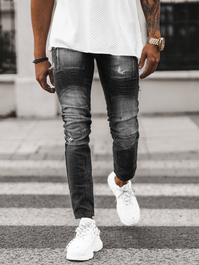 Pánské Džíny Černé OZONEE NB/MP0046NZ