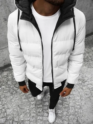 Pánská Oboustranná Bunda Bílá OZONEE JS/M761/281