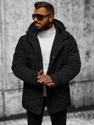 Pánská Zimní Bunda Černá OZONEE JS/5M718/392