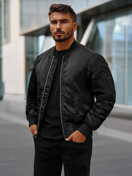 Pánská Bunda Černá OZONEE O/8905Z