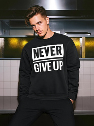 Pánská Mikina Černá OZONEE JS/8B1769/3