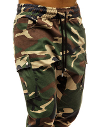 Pánské Kalhoty Jogger Maskáčové-Zelené Ozonee A/0853