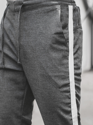 Pánské Chino Kalhoty Grafitové OZONEE DJ/5529Z