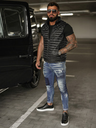 Pánská Vesta Černá OZONEE JS/16M9333/392BZ