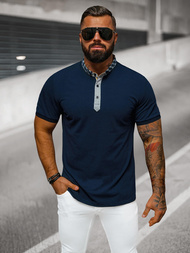 Pánské Polo Tričko Námořnická Modřá OZONEE O/DA803