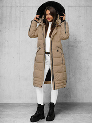 Dámská Bunda Tmavě-Béžové OZONEE O/W377