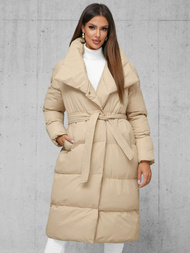 Dámská Bunda Béžová OZONEE JS/M737/62Z