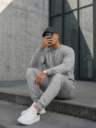 Pánská Tepláková Souprava šedá OZONEE JS/68C10380/2Z