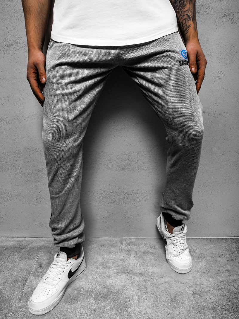 Pánské Tepláky Šedé OZONEE JS/AM92Z