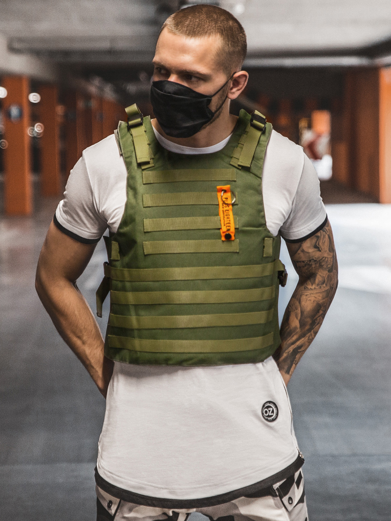 Pánská Vesta Khaki OZONEE PE/4003