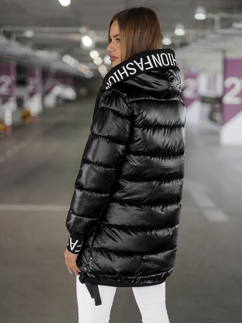 Dámská Bunda Černá OZONEE JS/5M3188/392Z