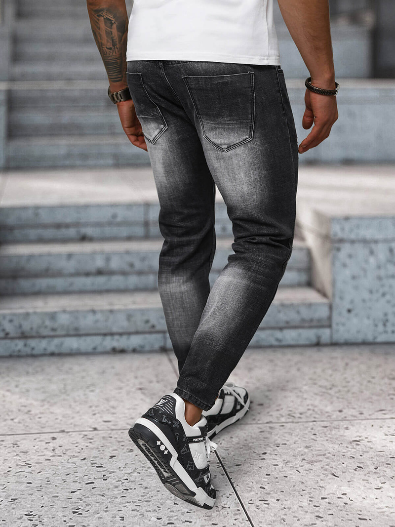 Pánské Džíny Černé OZONEE NB/MP0075N