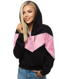 Dámská Mikina Černá OZONEE JS/KSW2036