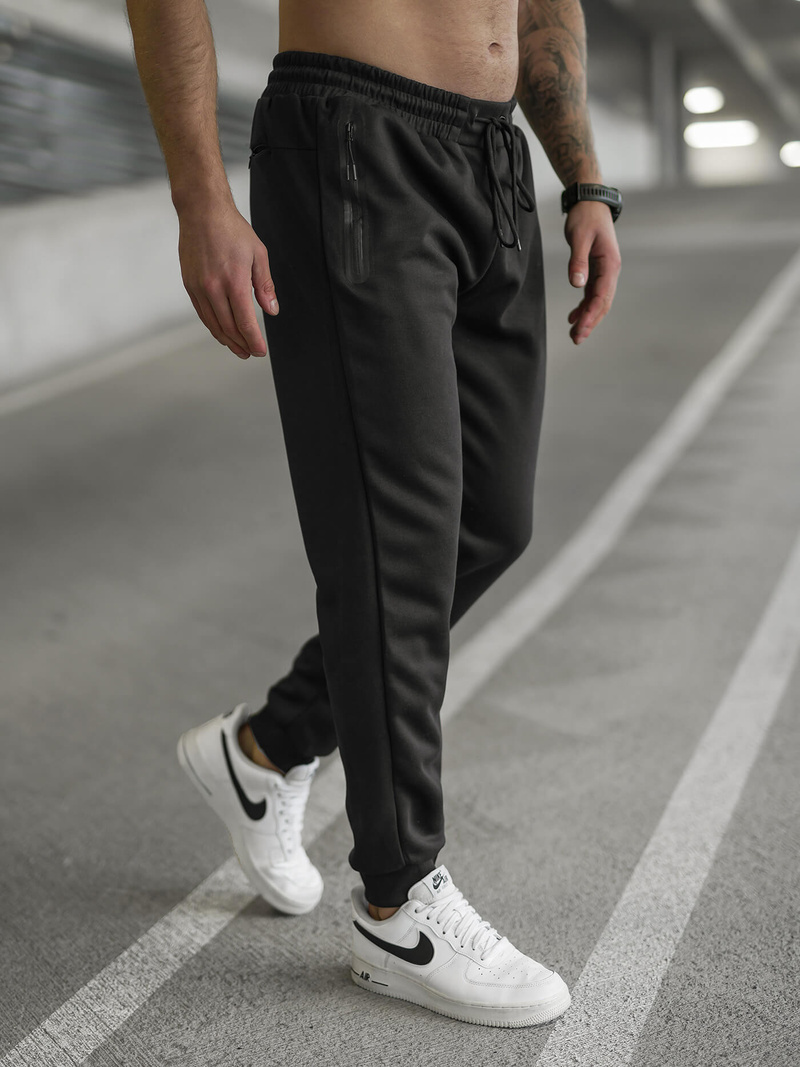 Pánské Tepláky Černé OZONEE JS/17K1998/3