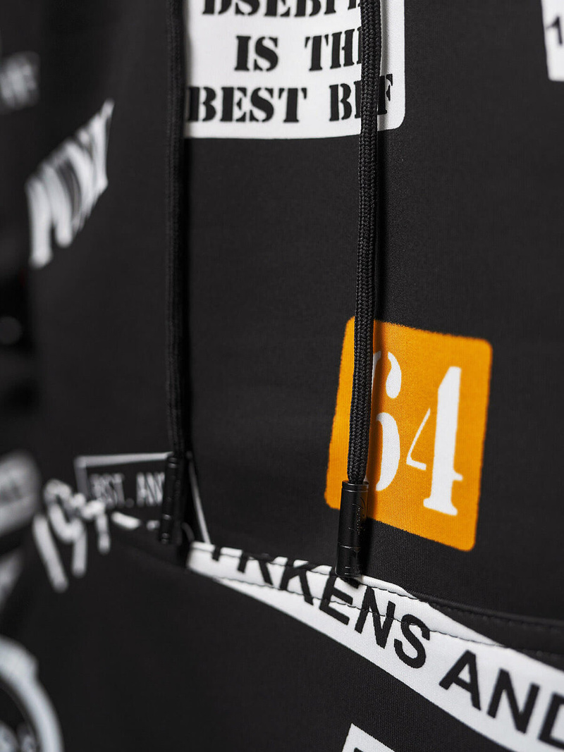 Pánská Mikina Černá OZONEE JS/8B1250/3