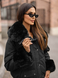 Dámská Zimní Bunda Černá OZONEE O/H833