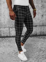 Pánské Chino Kalhoty Černé OZONEE O/P4009