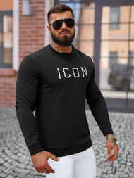 Pánská Mikina Černá OZONEE O/D7394Z