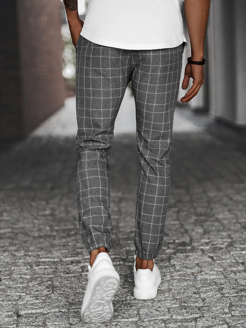 Pánské Chino Kalhoty Grafitové OZONEE DJ/2305/22