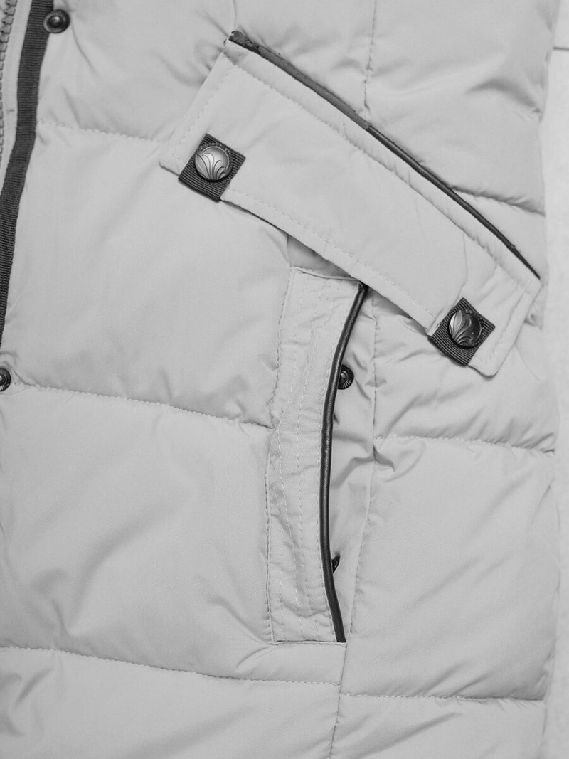 Dámská Bunda Šedé OZONEE O/W377Z