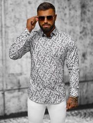 Pánská Košile Šedé OZONEE O/V63