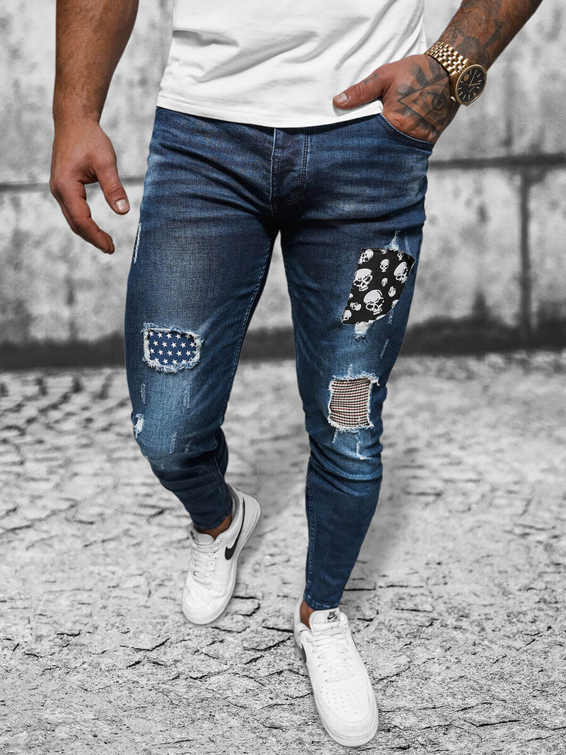 Pánské Džíny Tmavě-Modré OZONEE NB/MP0015BS