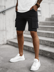 Pánské Chino Kraťasy Černé OZONEE T/DC469