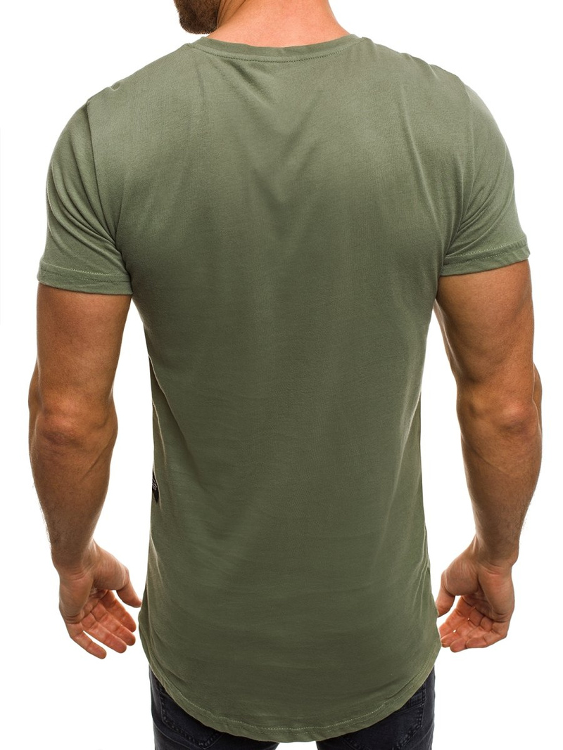 Pánské Tričko Zelené OZONEE O/1115